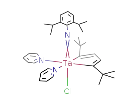 Ta(NC6H3-2,6-(i-Pr)2)Cl(pyridine)2(C(CMe3)CHCHC(CMe3))