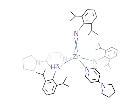 {Zr(NC6H3i-Pr2-2,6)(NHC6H3i-Pr2-2,6)2(4-pyrrolidinopyridine)2}