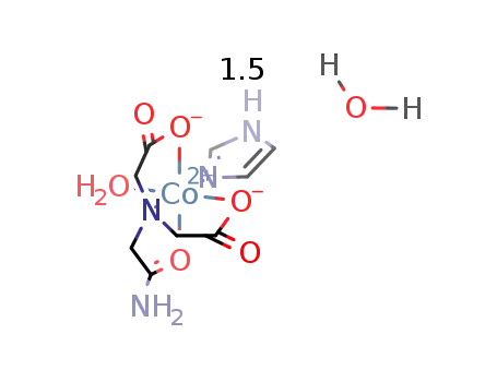 aqua(imidazole)(N-carbamoylmethyl-iminodiacetato)cobalt(II)