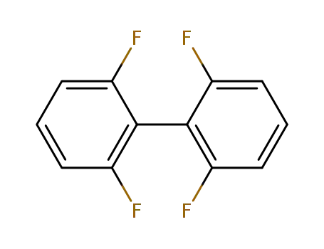 Molecular Structure of 781-16-8 (1,1'-Biphenyl, 2,2',6,6'-tetrafluoro-)