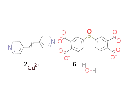 ([Cu2(3,3',4,4'-diphenylsulfonetetracarboxylic acid-4H)(1,2-bis(4-pyridyl)ethene)(H2O)2]*4H2O)n