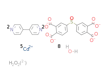 ([Cd5(3,3',4,4'-diphenylsulfonetetracarboxylic acid-4H)2(4,4'-bipyridine)2(μ3-OH)2(H2O)4]*4H2O)n