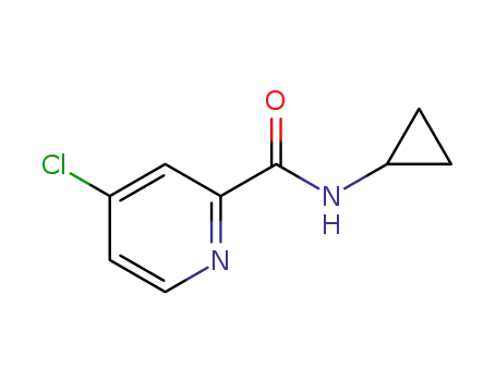 Molecular Structure of 1090815-16-9 (N-Cyclopropyl 4-chloropicolinaMide)