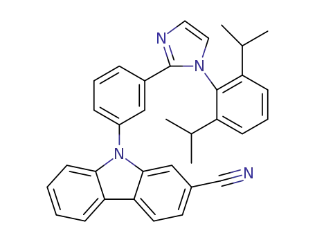 9-(3-(1-(2,6-diisopropylphenyl)-1H-imidazol-2-yl)phenyl)-9H-carbazole-2-carbonitrile