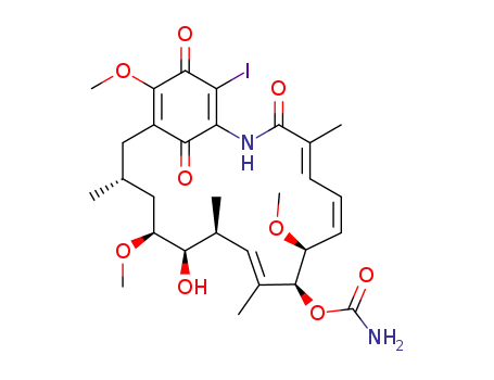 (4E,6Z,8S,9S,10E,12S,13R,14S,16R)-13-hydroxy-21-iodo-8,14,19-trimethoxy-4,10,12,16-tetramethyl-3,20,22-trioxo-2-azabicyclo[16.3.1]docosa-1(21),4, 6,10,18-pentaen-9-yl carbamate