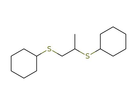 (1-(cyclohexylthio)propan-2-ylthio)cyclohexane