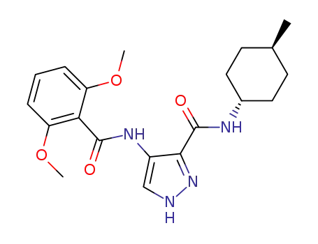 (4-(2,6-dimethoxybenzamido)-N-(4-methylcyclohexyl)-1H-pyrazole-3-carboxamide)