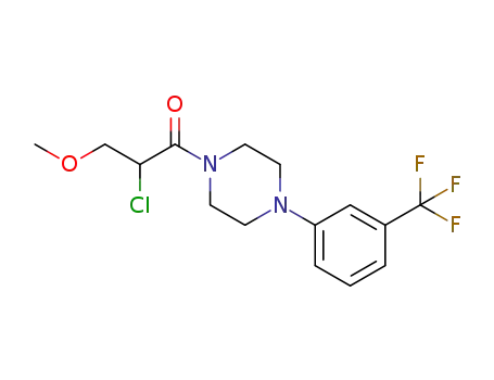 2-chloro-3-methoxy-1-{4-[3-(trifluoromethyl)phenyl]piperazin-1-yl}propan-1-one