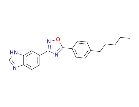 3-(1H-benzo[d]imidazol-6-yl)-5-(4-pentylphenyl)-1,2,4-oxadiazole