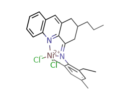 4-(2,6-diethyl-4-methylphenylimino)-2-propyl-1,3-dihydroacridine nickel dichloride