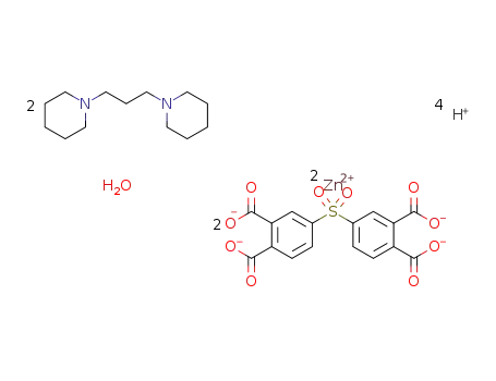 [H2(1,3-bis(piperidyl)propane)]2[Zn2(4,4′-sulfonediphthalate)2]*H2O