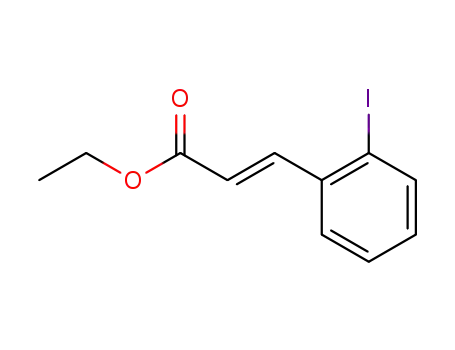 Molecular Structure of 378759-67-2 (2-Propenoic acid, 3-(2-iodophenyl)-, ethyl ester, (2E)-)