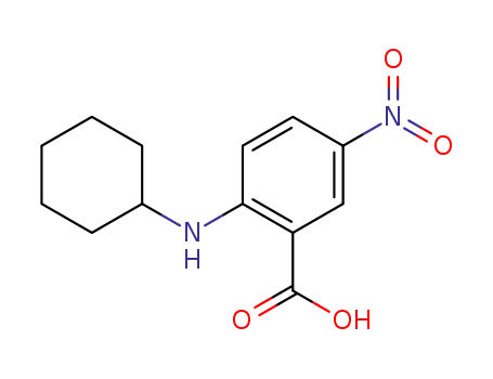Molecular Structure of 66380-72-1 (2-(cyclohexylamino)-5-nitrobenzoic acid)