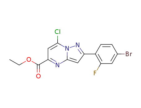 ethyl 2-(4-bromo-2-fluorophenyl)-7-chloropyrazolo[1,5-a]pyrimidine-5-carboxylate