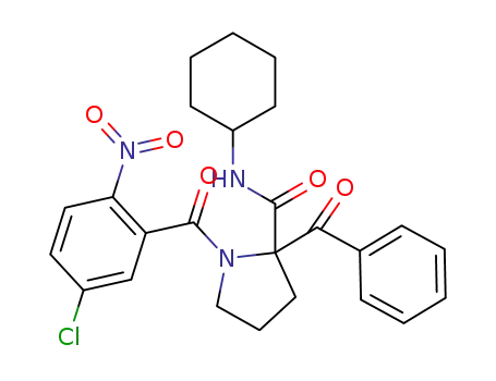 2-benzoyl-1-(5-chloro-2-nitrobenzoyl)-N-cyclohexylpyrrolidine-2-carboxamide