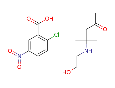 N-(1,1-dimethyl-3-oxobutyl)monoethanolammonium 2-chloro-5-nitrobenzoate