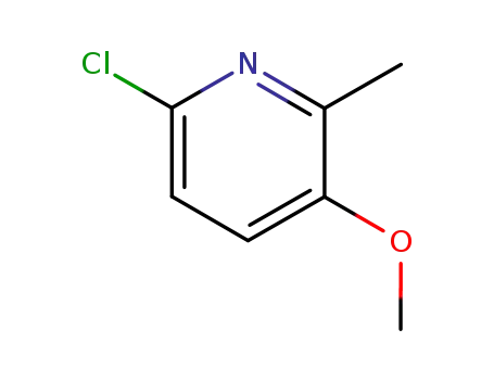 Molecular Structure of 129692-13-3 (6-CHLORO-3-METHOXY-2-METHYLPYRIDINE)