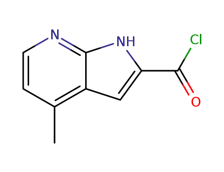 4-methyl-1H-pyrrolo[2,3-b]pyridine-2-carbonyl chloride