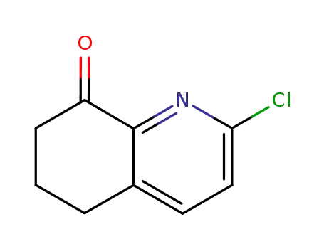 Molecular Structure of 129337-86-6 (2-chloro-6,7-dihydroquinolin-8(5H)-one)