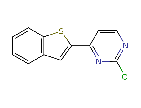 Molecular Structure of 124959-26-8 (Pyrimidine, 4-benzo[b]thien-2-yl-2-chloro-)