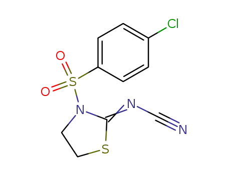 3-(4-Chloro-benzenesulfonyl)-thiazolidin-(2E)-ylidene-cyanamide