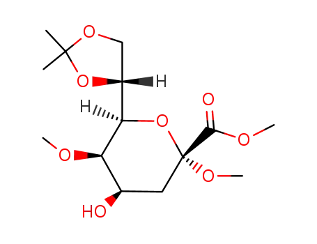 methyl (methyl 3-deoxy-7,8-O-isopropylidene-5-O-methyl-α-D-manno-oct-2-ulopyranosid)onate