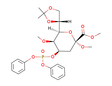 methyl (methyl 3-deoxy-7,8-O-isopropylidene-5-O-methyl-α-D-manno-oct-2-ulopyranosid)onate 4-(diphenylphosphate)