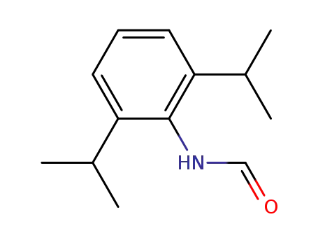 Molecular Structure of 84250-69-1 (N-(2,6-DIISOPROPYLPHENYL)FORMAMIDE, 95%)