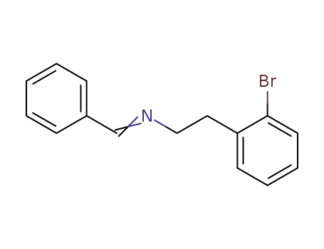 Molecular Structure of 75780-68-6 (Benzeneethanamine, 2-bromo-N-(phenylmethylene)-)