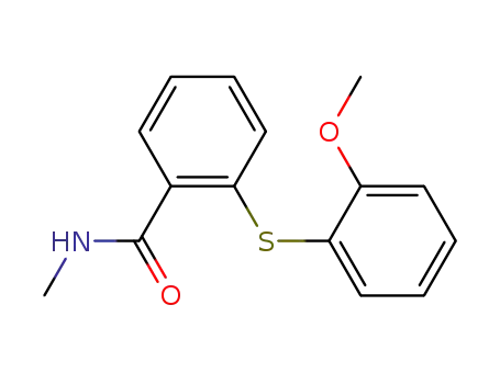 2-(N-methylcarbamoyl)phenyl 2-methoxyphenyl sulfide