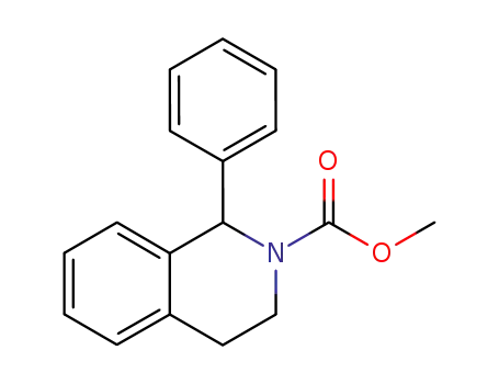 Molecular Structure of 87803-13-2 (2(1H)-Isoquinolinecarboxylic acid, 3,4-dihydro-1-phenyl-, methyl ester)