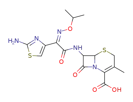 7-<2-(2-amino-4-thiazolyl)-(Z)-2-isopropoxyiminoacetamido>deacetoxycephalosporanic acid