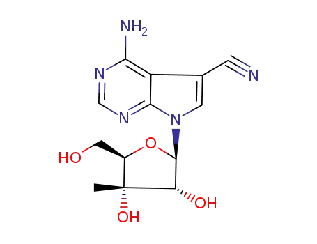 4-amino-5-cyano-7-(3'-C-methyl-β-D-ribofuranosyl)pyrrolo<2,3-d>pyrimidine
