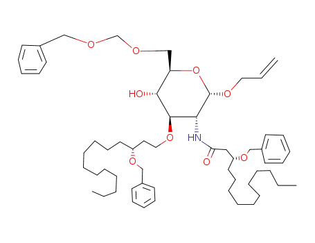 allyl 6-O-benzyloxymethyl-2-<(3R)-3-(benzyloxy)tetradecanamido>-3-O-<(3R)-3-(benzyloxy)tetradecanyl>-2-deoxy-α-D-glucopyranoside