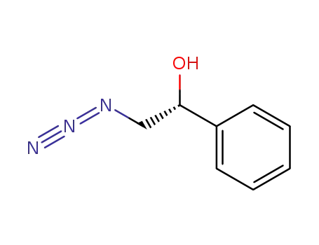 Molecular Structure of 134625-72-2 ((1R)-2-azido-1-phenylethanol)