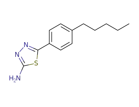 Molecular Structure of 114751-76-7 (2-AMINO-5-(4-AMYLPHENYL)-1,3,4-THIADIAZOLE)