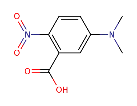 Molecular Structure of 62876-66-8 (Benzoic acid, 5-(dimethylamino)-2-nitro-)