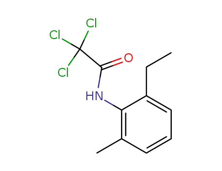 Molecular Structure of 113260-60-9 (Acetamide, 2,2,2-trichloro-N-(2-ethyl-6-methylphenyl)-)