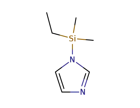 Molecular Structure of 62365-34-8 (DIMETHYLETHYLSILYLIMIDAZOLE)