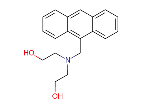 Molecular Structure of 109297-66-7 (Ethanol, 2,2'-[(9-anthracenylmethyl)imino]bis-)