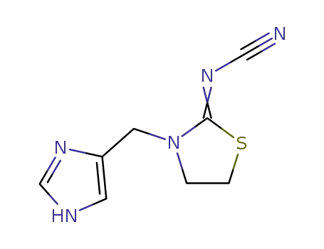 3-(imidazol-4-ylmethyl)-2-(N-cyanoimino)thiazolidine