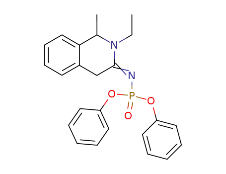 [2-Ethyl-1-methyl-1,4-dihydro-2H-isoquinolin-(3E)-ylidene]-phosphoramidic acid diphenyl ester