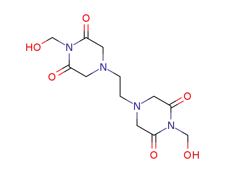 4,4'-(1,2-ethanediyl)bis(1-hydroxymethyl-2,6-piperazinedione)