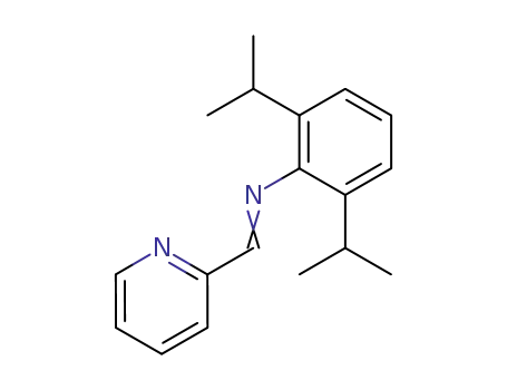 Molecular Structure of 149810-35-5 (Benzenamine, 2,6-bis(1-methylethyl)-N-(2-pyridinylmethylene)-)