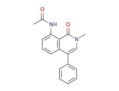 2-Methyl-1-oxo-4-phenyl-1,2-dihydro-8-isochinolylacetamid