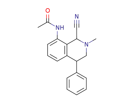 N-(1-Cyano-2-methyl-4-phenyl-1,2,3,4-tetrahydro-8-isochinolinyl)-acetamid