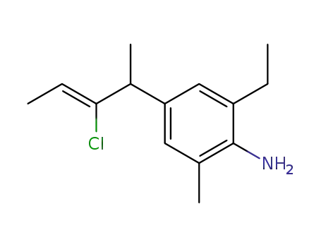 4-(2-chloro-1-methyl-2-butenyl)-2,6-methyethylaniline