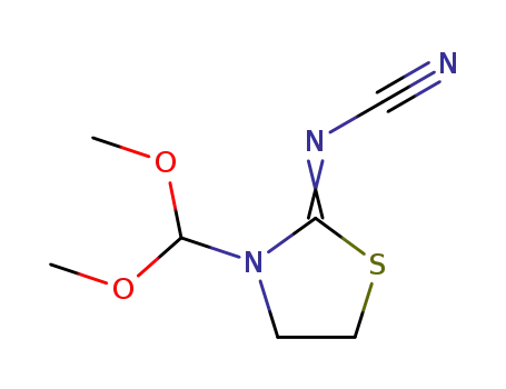 3-dimethoxymethyl-2-(N-cyanoimino)thiazolidine