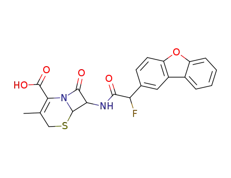 7-(2-Dibenzofuran-2-yl-2-fluoro-acetylamino)-3-methyl-8-oxo-5-thia-1-aza-bicyclo[4.2.0]oct-2-ene-2-carboxylic acid
