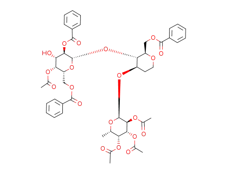O-(4-O-Acetyl-2,6-di-O-benzoyl-β-D-galactopyranosyl)-(1->4)-O-<(2,3,4-tri-O-acetyl-α-L-fucopyranosyl)-(1->3)>-1,5-anhydro-6-O-benzoyl-2-deoxy-D-arabino-hexitol